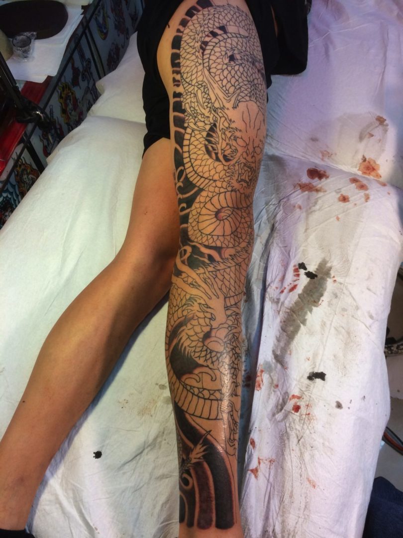 Buy Large Full Sleeve Colorful Koi Fish Temporary Tattoo Realistic Flower  Floral Chinese Tattoo Leg Tattoo Crafting Supply Online in India - Etsy